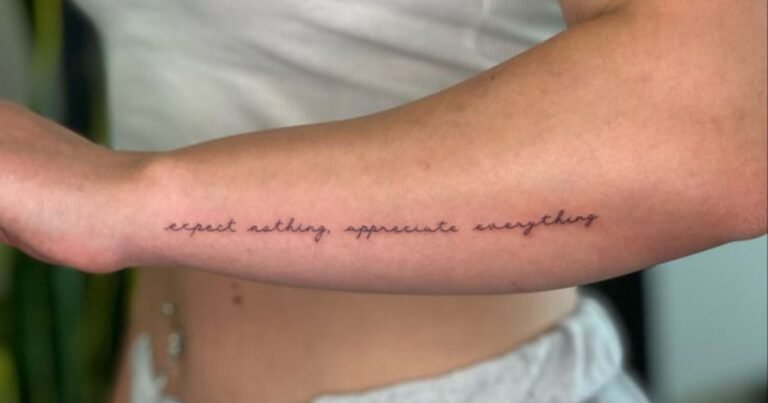 side forearm tattoo