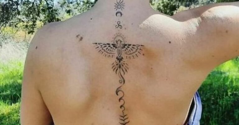 spine tattoo